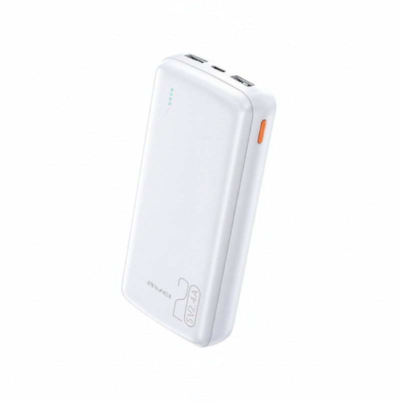 Powerbank - P19K - 20.000mah - 2.4A - AWEI - 260851 - White