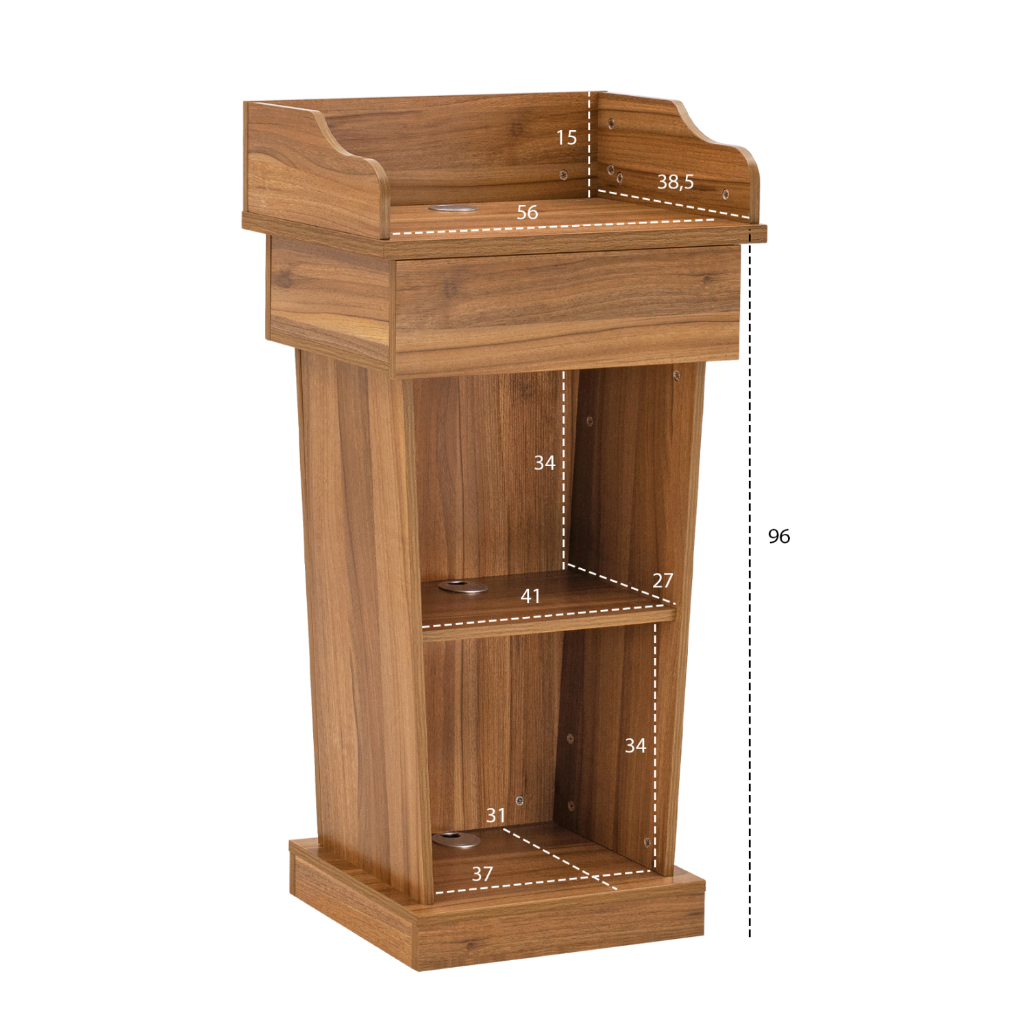 ΑΝΑΛΟΓΙΟ ΕΚΦΩΝΗΤΗ OAK FB92378 59,5Χ40Χ111Υ εκ. - Image 3