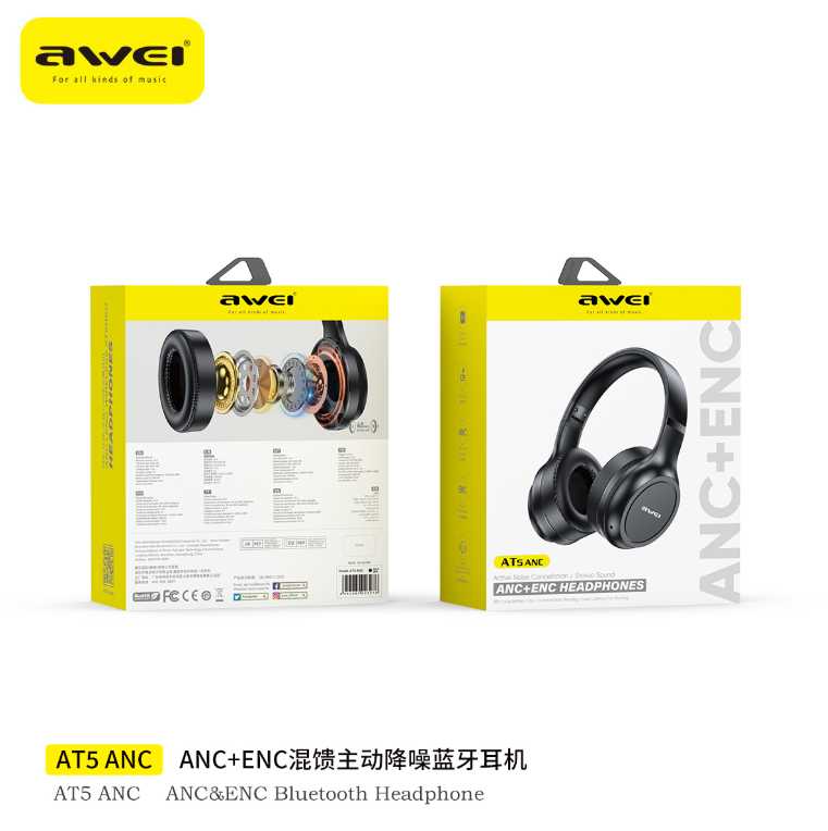 Ασύρματα ακουστικά - Headphones - AT5 - AWEI - 023276 - Image 3