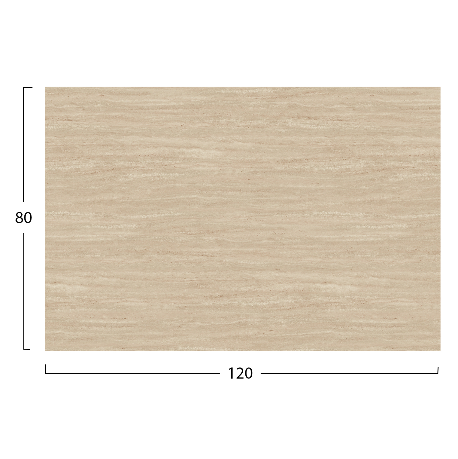 ΕΠΙΦΑΝΕΙΑ ΤΡΑΠΕΖΙΟΥ HPL ΟΡΘΟΓΩΝΙΑ FB95840.35 TRAVERTINE 120x80εκ. - Image 2