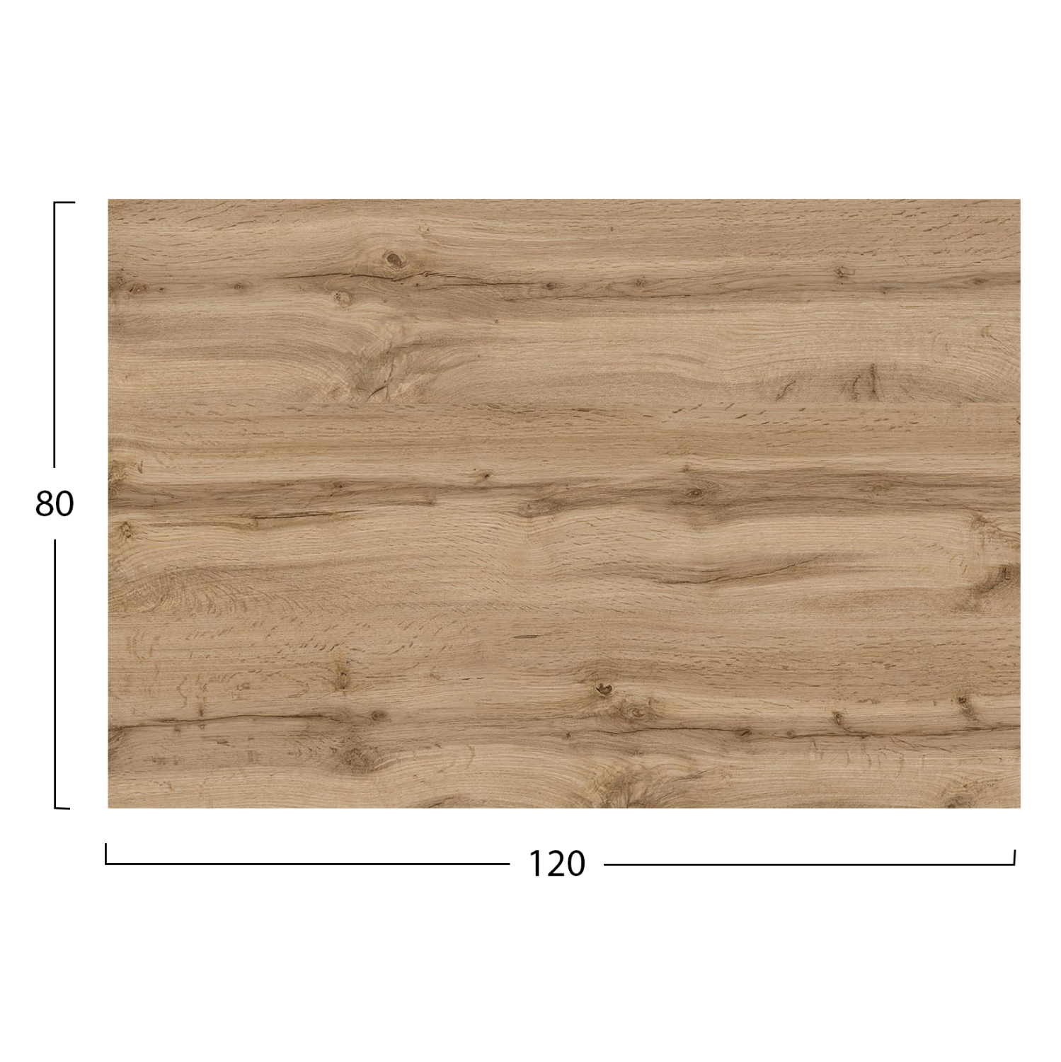 ΕΠΙΦΑΝΕΙΑ ΤΡΑΠΕΖΙΟΥ HPL ΟΡΘΟΓΩΝΙΑ FB95840.36 SONAMA OAK 120x80εκ. - Image 2