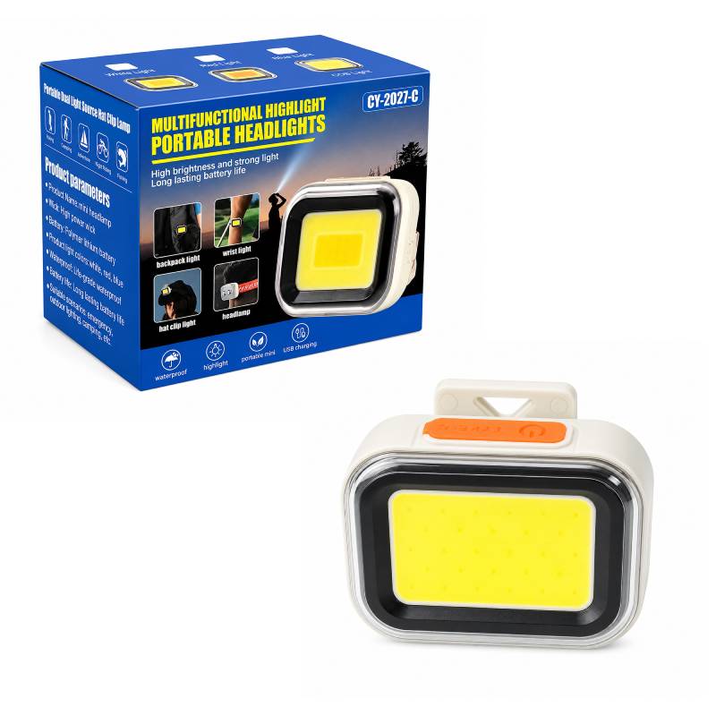 Ο επαναφορτιζόμενος φακός κεφαλής LED COB CY-2027-C προσφέρει ισχυρό και ομοιόμορφο φωτισμό για κάθε εργασία ή υπαίθρια δραστηριότητα. Διαθέτει λευκό φωτισμό υψηλής έντασης και κόκκινο φως ασφαλείας