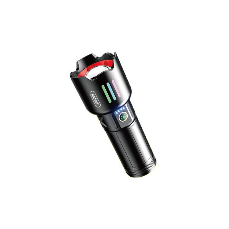 Ισχυρός Φακός Χειρός Επαναφορτιζόμενος LED Laser Andowl Q-ST80 - Strong Light Flashlight 075676 - Image 2