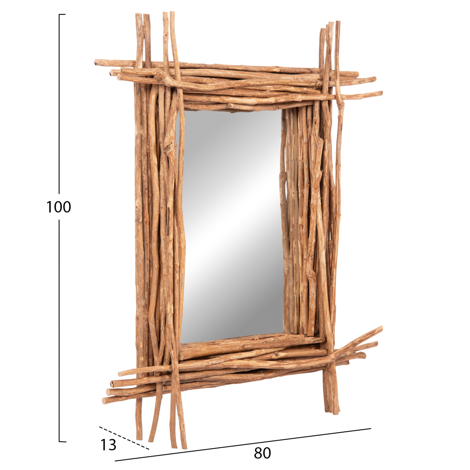 ΚΑΘΡΕΠΤΗΣ ΤΟΙΧΟΥ FB94442 DRIFTWOOD ΣΕ ΦΥΣΙΚΟ ΧΡΩΜΑ 80x15x100Υεκ. - Image 2