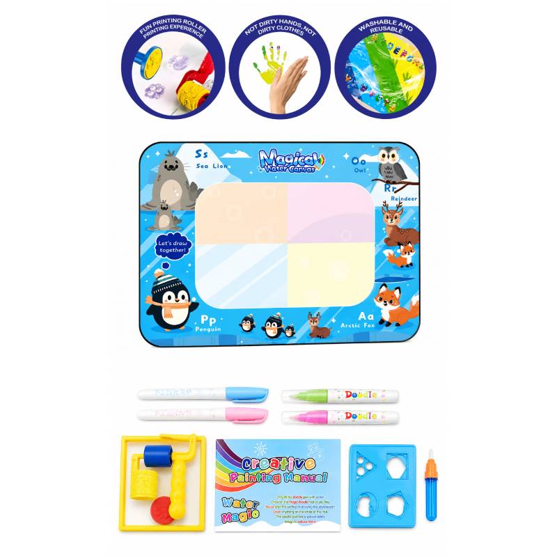 Μαγικό Χαλάκι Ζωγραφικής για Παιδιά - Magic Water Drawing Mat for Kids 030272 - Image 2