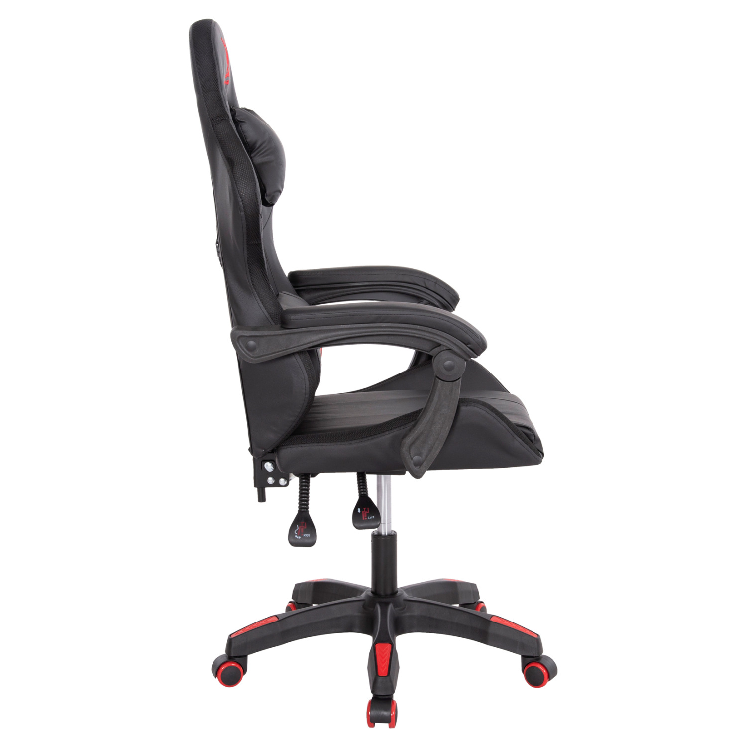 ΠΟΛΥΘΡΟΝΑ GAMING FB91203.01 ΜΑΥΡΟ-ΚΟΚΚΙΝΟ PVC 58.5x100x120Υεκ. - Image 4