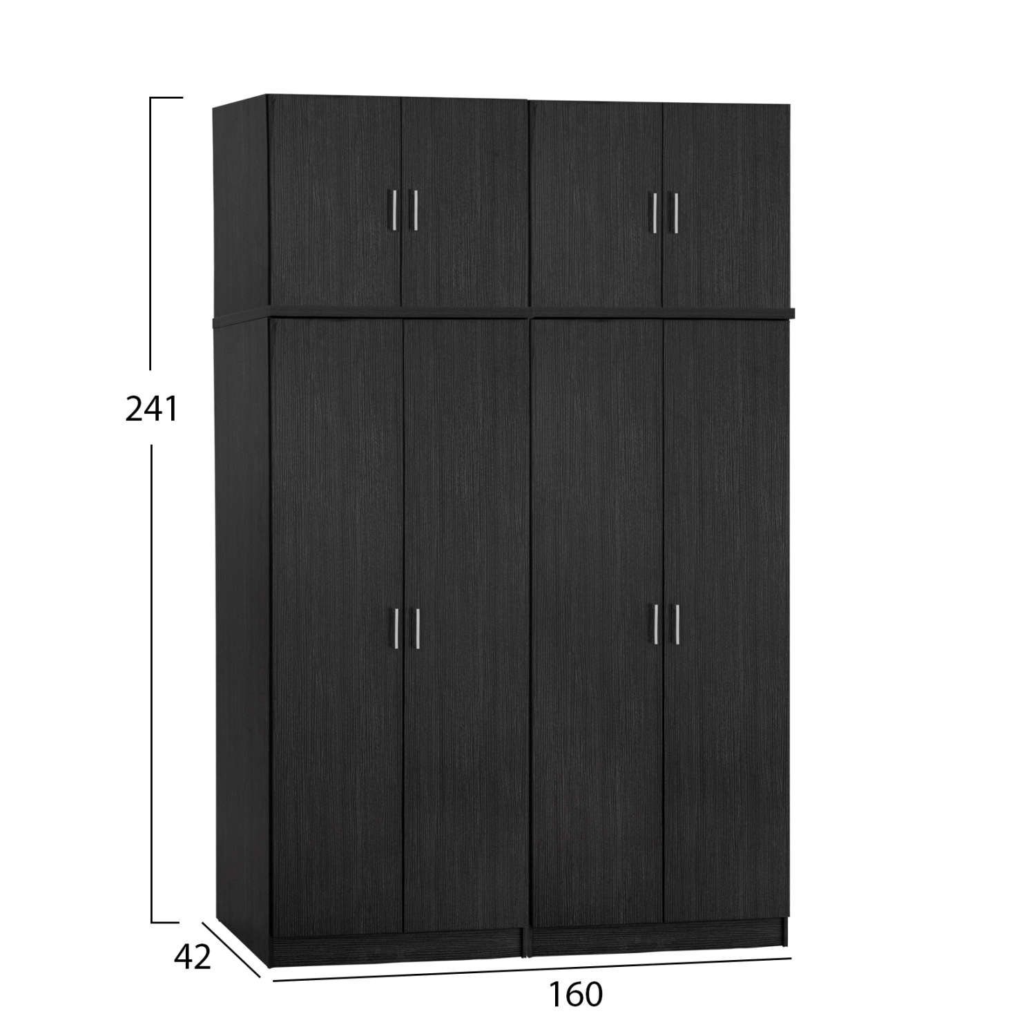 ΣΕΤ 4 ΤΜΧ ΝΤΟΥΠΑΛΑ 4ΦΥΛΛΗ ΜΕ ΠΑΤΑΡΙ ZEBRANO 160X42X241 FB911353.01 - Image 2