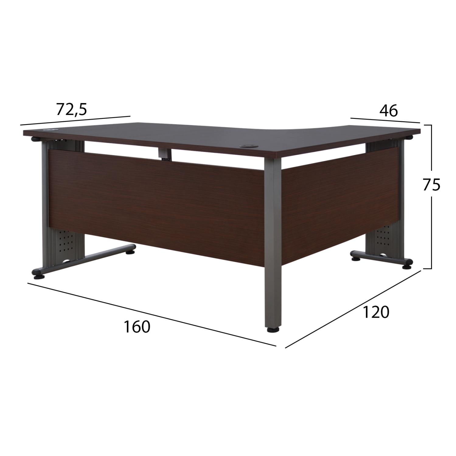 ΣΕΤ ΓΡΑΦΕΙΟΥ 2ΤΜΧ ΣΕ ΧΡΩΜΑ WENGE FB10201.02L - Image 2