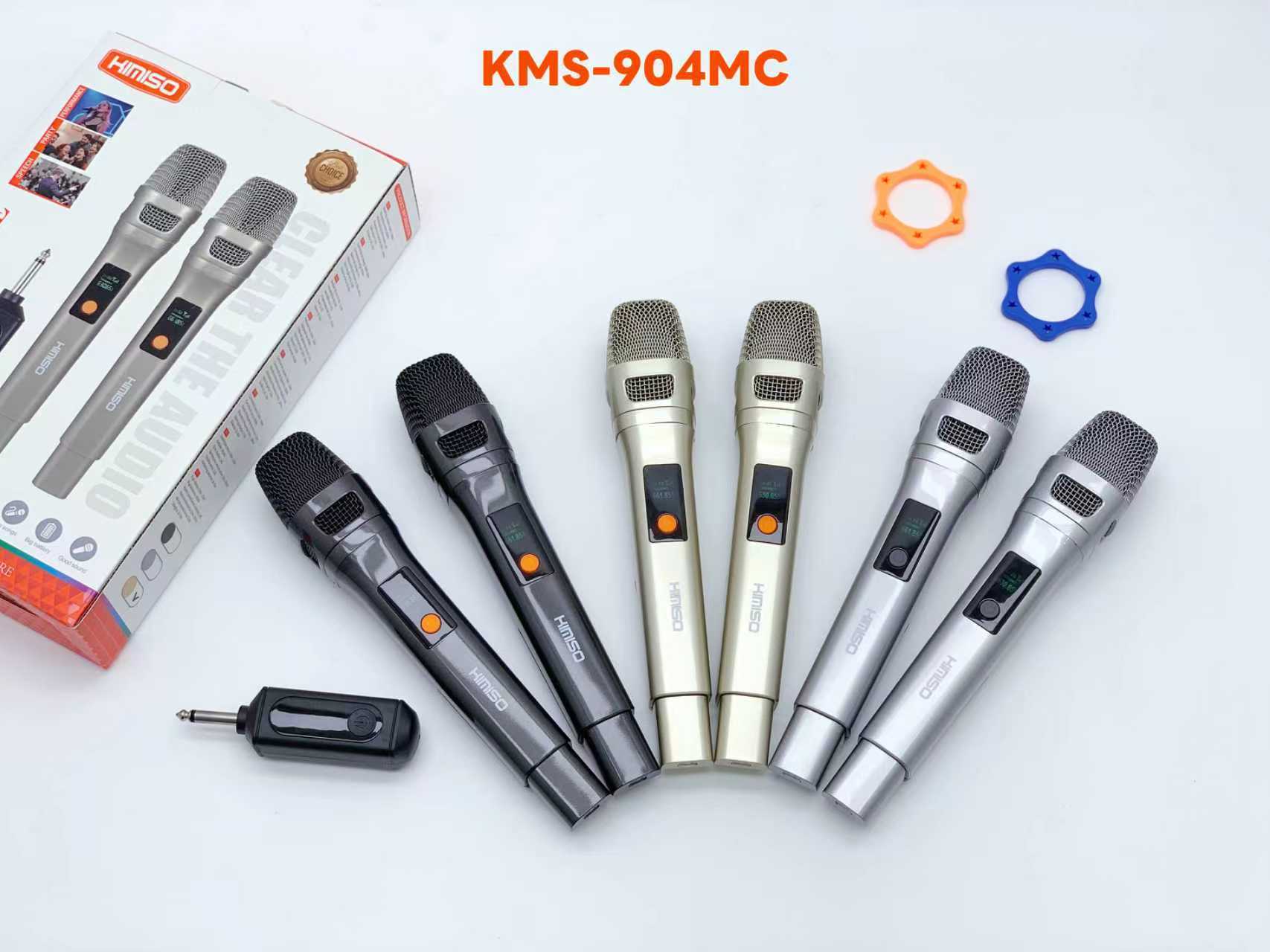 Σετ 2 ασύρματα μικρόφωνα - KMS-904MC - 509045 - Black - Image 2