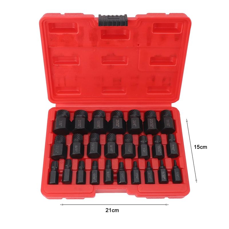 Σετ Εξωλκείς για Βίδες 25τμχ - New Screw Bolt Extractor Set 25pcs 089092 - Image 3