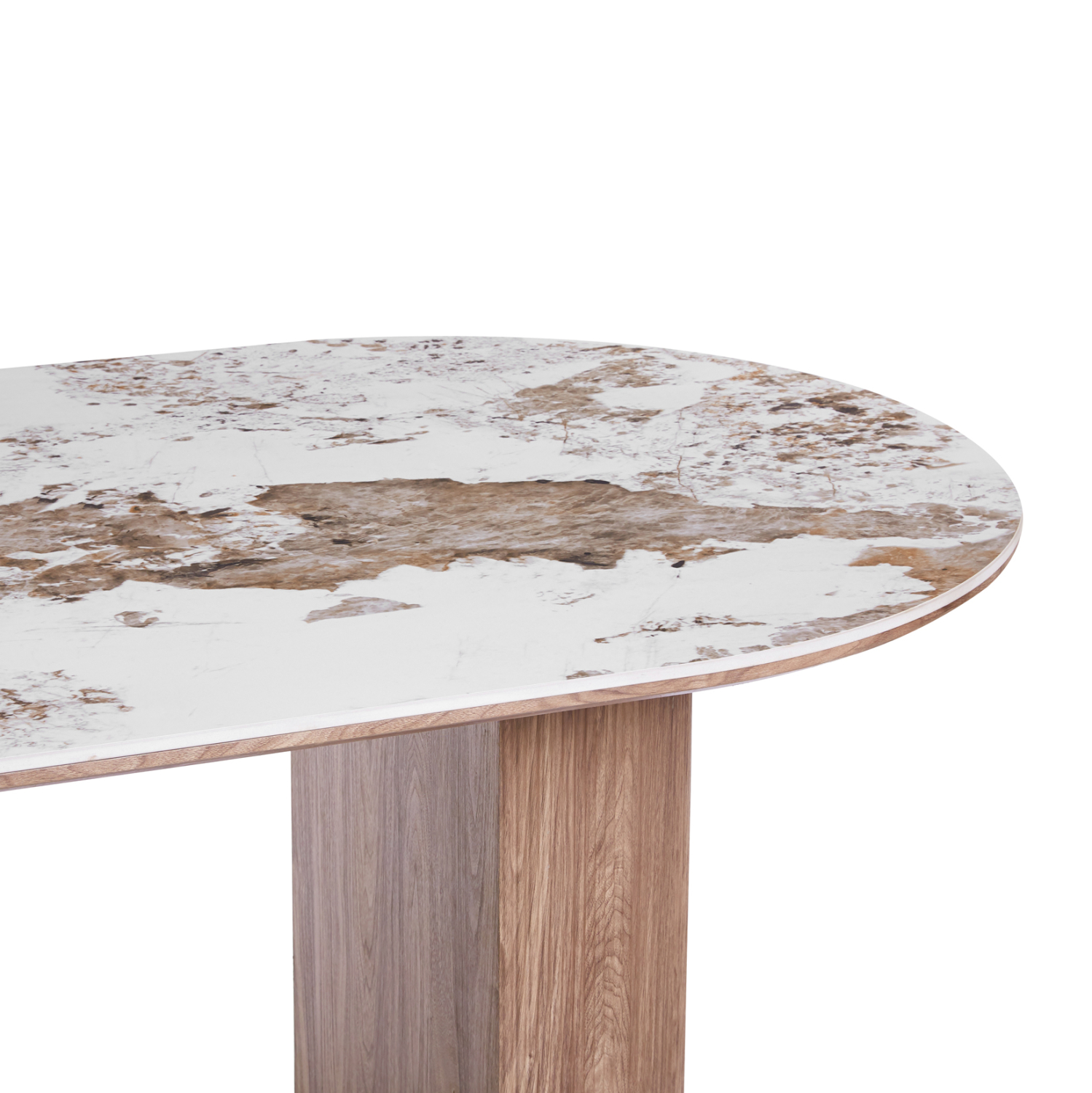 ΤΡΑΠΕΖΙ ΟΒΑΛ FB918428 ΚΕΡΑΜΙΚΟ TOP ΣΕ PANDORA--MDF ΠΟΔΙΑ 210x100x77Υεκ - Image 4