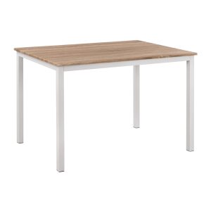 ΤΡΑΠΕΖΙ ΤΡΑΠΕΖΑΡΙΑΣ FB99532.02 MDF SONAMA-ΛΕΥΚΟ ΜΕΤΑΛΛΟ 120X80Χ75Yεκ.