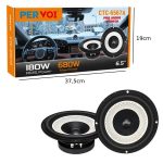 PerVoi Ηχεία Αυτοκινήτου 6.5" 680W Max / 180W RMS CTC-6567A - Car Audio Speakers 014502