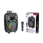 Sing-e Φορητό Bluetooth Ηχείο Karaoke 8" με Ασύρματο Μικρόφωνο & LED Φωτισμό ZQS8188- 8" Portable Bluetooth Karaoke Speaker with Wireless Microphone & LED Lights 079108