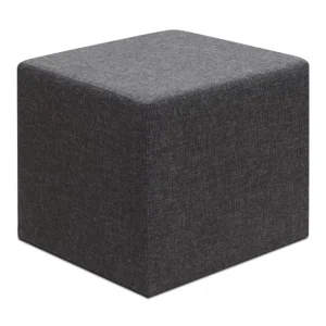 Σκαμπώ Linda Megapap υφασμάτινο χρώμα ανθρακί 40x40x40εκ.