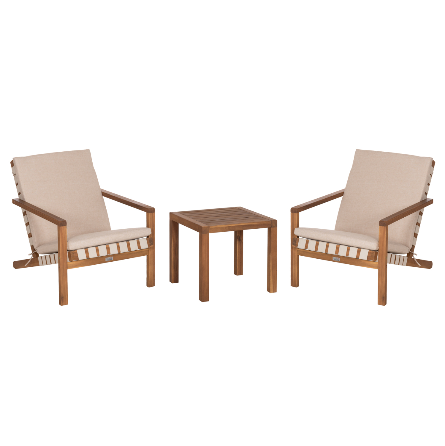 LOUNGE ΣΕΤ ΕΞ.ΧΩΡΟΥ 3ΤΜΧ FB910982 ΞΥΛΟ ΑΚΑΚΙΑΣ--ΣΧΟΙΝΙ STRAP & ΜΑΞΙΛΑΡΙΑ ΣΕ ΜΠΕΖ