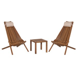 LOUNGE ΣΕΤ ΕΞ.ΧΩΡΟΥ 3ΤΜΧ FB910993 ΞΥΛΟ ΑΚΑΚΙΑΣ--ΜΑΞΙΛΑΡI ΚΕΦΑΛΗΣ ΣΕ ΜΠΕΖ