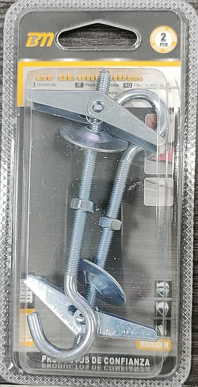 Βύσματα γυψοσανίδας με άγκιστρο - M5*100mm - Σετ 12 πακέτα των 2 τεμαχίων - 206678 - Image 2