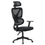 ΚΑΡΕΚΛΑ ΓΡΑΦΕΙΟΥ FB91218.01 ΜΑΥΡO MESH--ΒΑΣΗ PP 51x49x121-129Υεκ