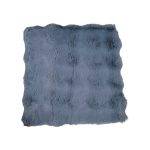 Μαξιλάρι καρέκλας γούνινο - 40x40cm - 571537 - Dark Grey