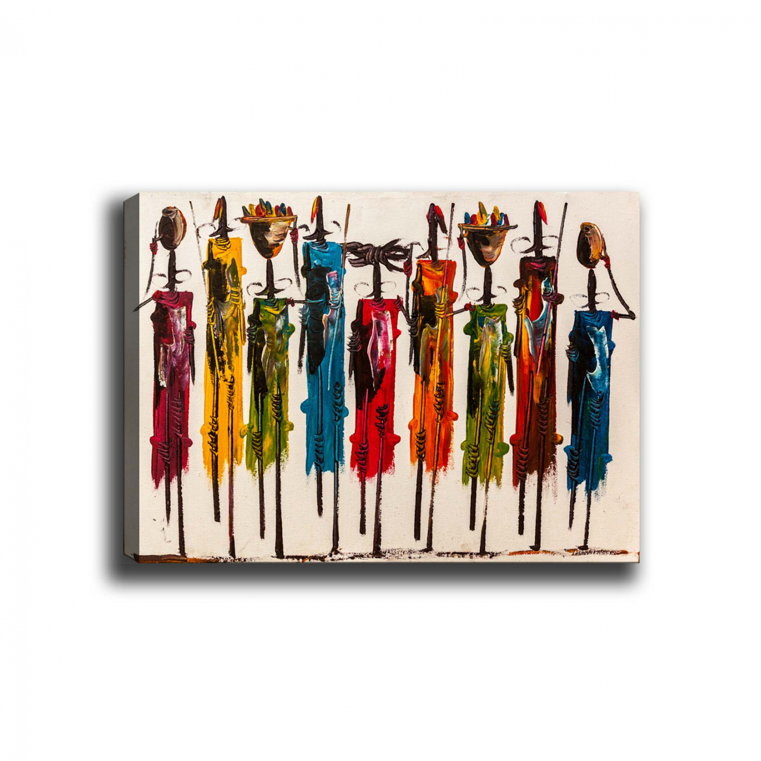 ΠΙΝΑΚΑΣ ΚΑΜΒΑΣ COLORFUL AFRICAN ART FB97197.02 100X3X70 εκ. - Image 3