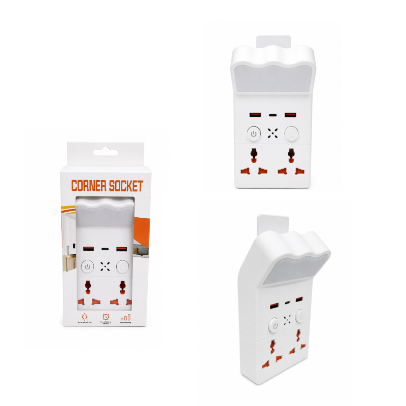 Η Πολυλειτουργική Γωνιακή Πρίζα (Corner Socket) αποτελεί μια πρακτική λύση για το σπίτι
