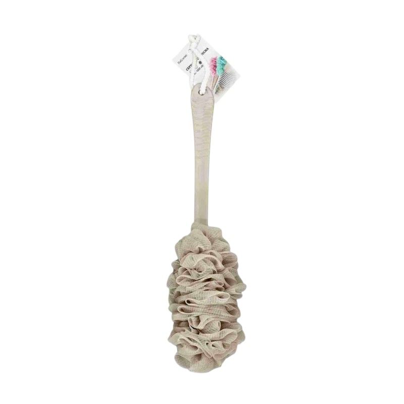 Σφουγγάρια μπάνιου δίχτυ σε σετ 6Χ - Beige - 26184