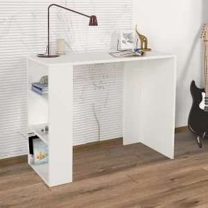 Γραφείο εργασίας Netenia Megapap χρώμα λευκό 90x40x74εκ.
