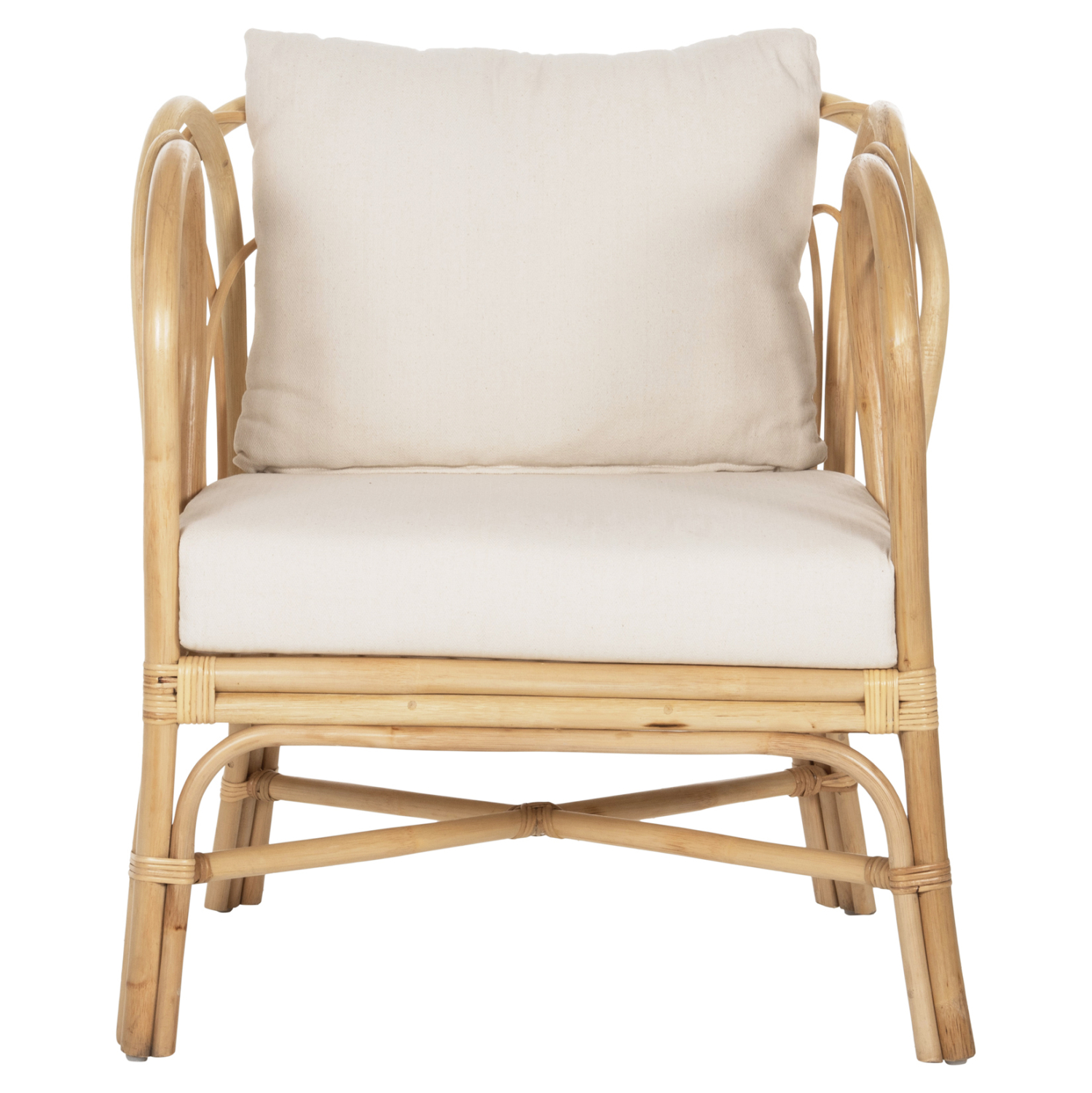 ΠΟΛΥΘΡΟΝΑ FB99817 RATTAN ΣΕ ΦΥΣΙΚΟ-ΛΕΥΚΟ ΜΑΞΙΛΑΡΙ 78x75x92Υ εκ. - Image 3