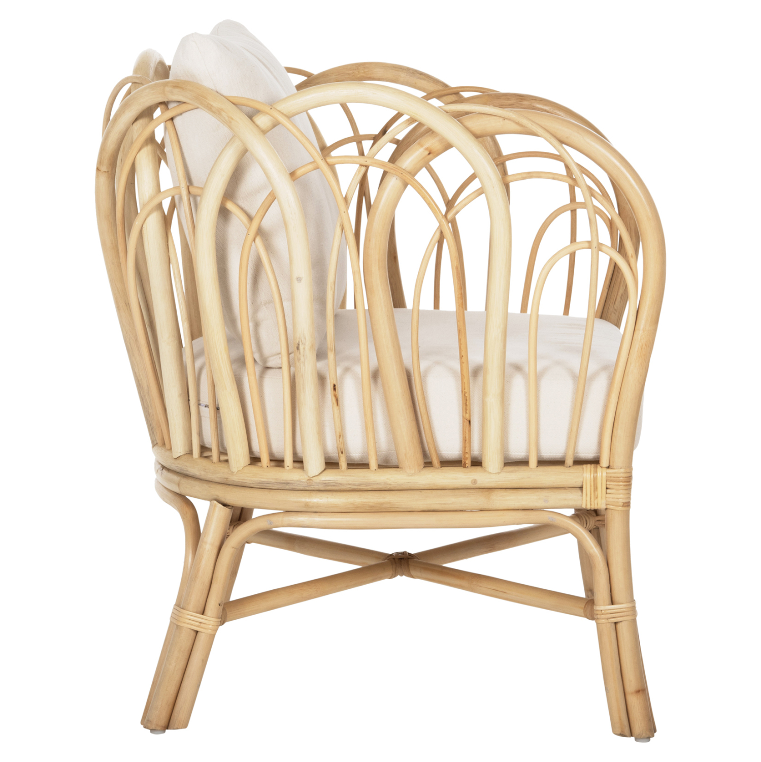 ΠΟΛΥΘΡΟΝΑ FB99817 RATTAN ΣΕ ΦΥΣΙΚΟ-ΛΕΥΚΟ ΜΑΞΙΛΑΡΙ 78x75x92Υ εκ. - Image 4