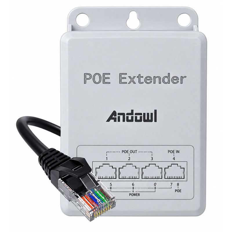 Andowl Αδιάβροχος Ενισχυτής Δικτύου PoE Extender 1000Mbps IP66 Q-PE01 - Waterproof PoE Extender 1000Mbps IP66 0751286 - Image 2