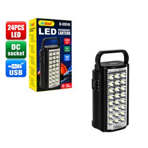 Το επαναφορτιζόμενο φανάρι LED Andowl Q-LED24S αποτελεί μια πρακτική λύση φωτισμού για το σπίτι