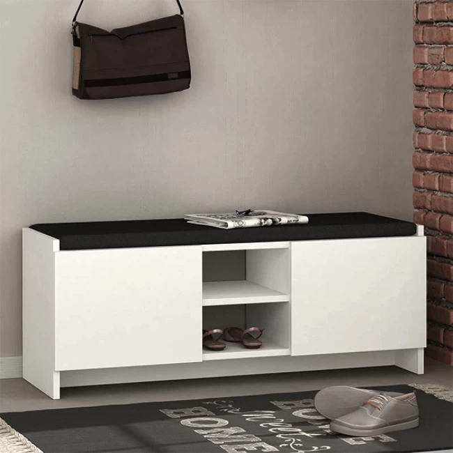 Παπουτσοθήκη Zulla Megapap χρώμα λευκό 110x37x43εκ.