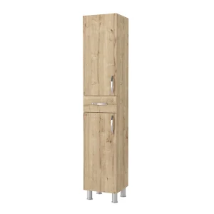 Ντουλάπι κουζίνας - μπάνιου Selina Megapap χρώμα sapphire oak 35x31x179εκ.