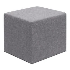 Σκαμπώ Linda Megapap υφασμάτινο χρώμα γκρι 40x40x40εκ.