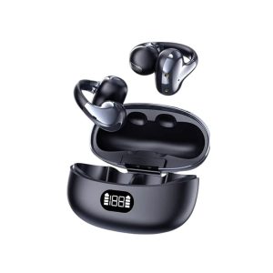 Ασύρματα ακουστικά Bluetooth Open-Ear με θήκη φόρτισης - KMS-E07 - 260076 - Black