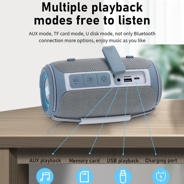 Ασύρματο ηχείο Bluetooth - TG-657 - 260172 - Black - Image 2