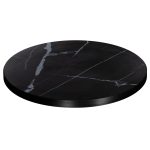 ΕΠΙΦΑΝΕΙΑ ΤΡΑΠΕΖΙΟΥ SINTERED STONE FB96652.03 ΜΕ ΠΛΑΙΣΙΟ ALU ΜΑΥΡΟ Φ60εκ.