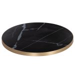 ΕΠΙΦΑΝΕΙΑ ΤΡΑΠΕΖΙΟΥ SINTERED STONE FB96653.13 ΜΕ ΠΛΑΙΣΙΟ ALU ΧΡΥΣΟ Φ70εκ.