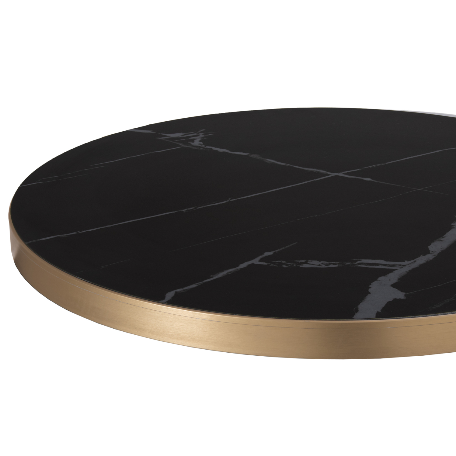 ΕΠΙΦΑΝΕΙΑ ΤΡΑΠΕΖΙΟΥ SINTERED STONE FB96653.13 ΜΕ ΠΛΑΙΣΙΟ ALU ΧΡΥΣΟ Φ70εκ. - Image 4