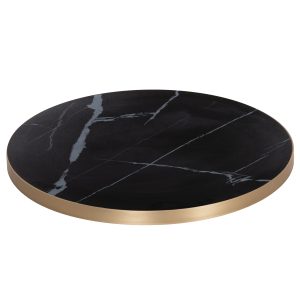 ΕΠΙΦΑΝΕΙΑ ΤΡΑΠΕΖΙΟΥ SINTERED STONE FB96653.13 ΜΕ ΠΛΑΙΣΙΟ ALU ΧΡΥΣΟ Φ70εκ.