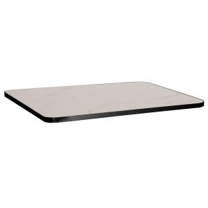 ΕΠΙΦΑΝΕΙΑ ΤΡΑΠΕΖΙΟΥ SINTERED STONE ΟΡΘΟΓΩΝΙΑ FB96656.02 ΠΛΑΙΣΙΟ ALU ΜΑΥΡΟ 120x80εκ.