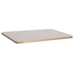 ΕΠΙΦΑΝΕΙΑ ΤΡΑΠΕΖΙΟΥ SINTERED STONE ΟΡΘΟΓΩΝΙΑ FB96656.12 ΠΛΑΙΣΙΟ ALU ΧΡΥΣΟ 120x80εκ.