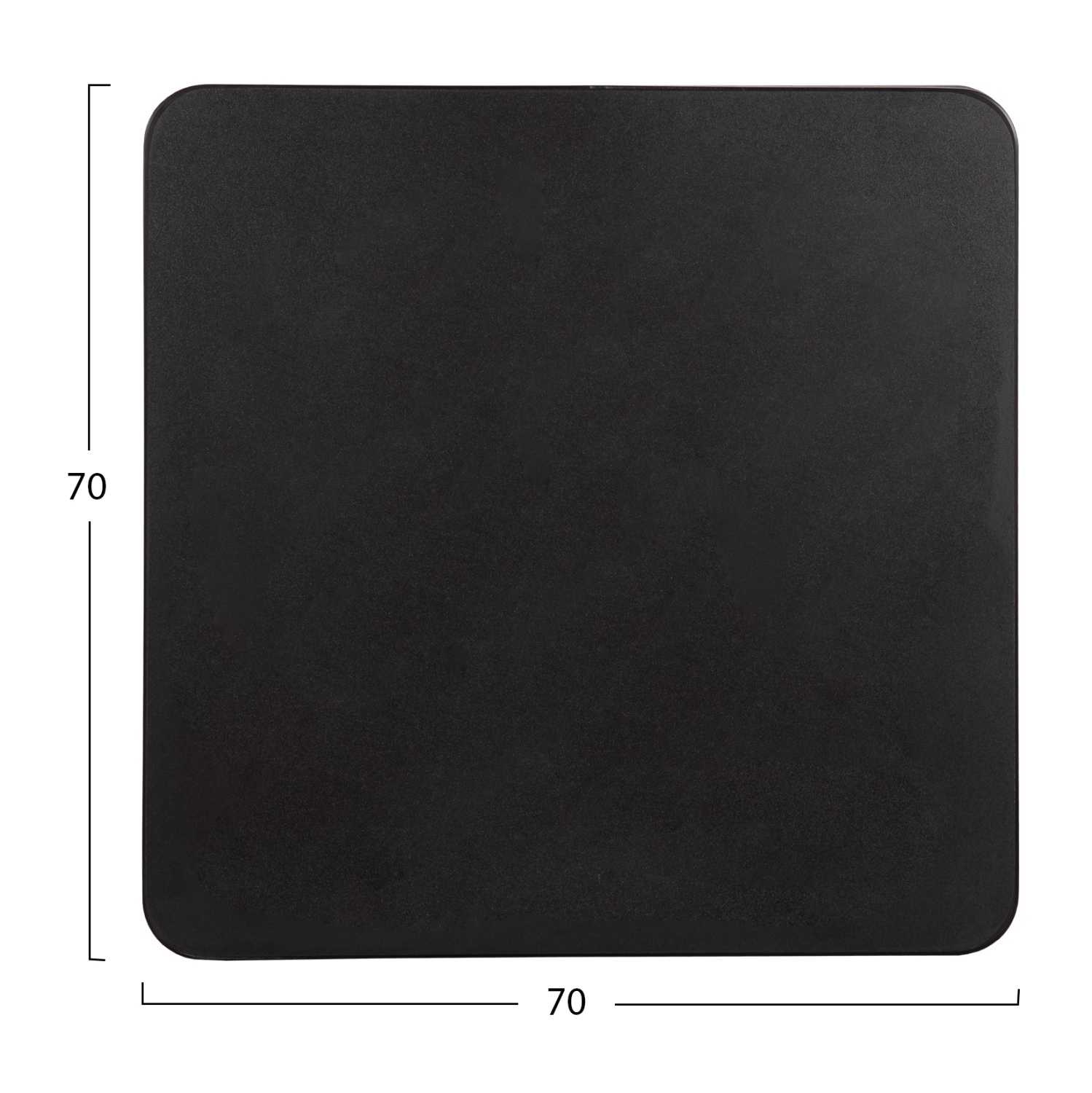ΕΠΙΦΑΝΕΙΑ ΤΡΑΠΕΖΙΟΥ SINTERED STONE ΤΕΤΡΑΓΩΝΗ FB96654.01 ΠΛΑΙΣΙΟ ALU ΜΑΥΡΟ 70x70εκ. - Image 2