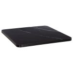 ΕΠΙΦΑΝΕΙΑ ΤΡΑΠΕΖΙΟΥ SINTERED STONE ΤΕΤΡΑΓΩΝΗ FB96654.03 ΠΛΑΙΣΙΟ ALU ΜΑΥΡΟ 70x70εκ.