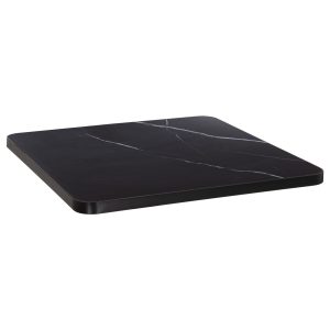 ΕΠΙΦΑΝΕΙΑ ΤΡΑΠΕΖΙΟΥ SINTERED STONE ΤΕΤΡΑΓΩΝΗ FB96654.03 ΠΛΑΙΣΙΟ ALU ΜΑΥΡΟ 70x70εκ.