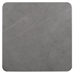 ΕΠΙΦΑΝΕΙΑ ΤΡΑΠΕΖΙΟΥ SINTERED STONE ΤΕΤΡΑΓΩΝΗ FB96654.05 ΠΛΑΙΣΙΟ ALU ΓΚΡΙ 70x70εκ.
