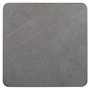 ΕΠΙΦΑΝΕΙΑ ΤΡΑΠΕΖΙΟΥ SINTERED STONE ΤΕΤΡΑΓΩΝΗ FB96654.05 ΠΛΑΙΣΙΟ ALU ΓΚΡΙ 70x70εκ.