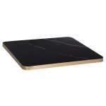 ΕΠΙΦΑΝΕΙΑ ΤΡΑΠΕΖΙΟΥ SINTERED STONE ΤΕΤΡΑΓΩΝΗ FB96654.13 ΠΛΑΙΣΙΟ ALU ΧΡΥΣΟ 70x70εκ.