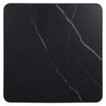 ΕΠΙΦΑΝΕΙΑ ΤΡΑΠΕΖΙΟΥ SINTERED STONE ΤΕΤΡΑΓΩΝΗ FB96655.03 ΠΛΑΙΣΙΟ ALU ΜΑΥΡΟ 80x80εκ.